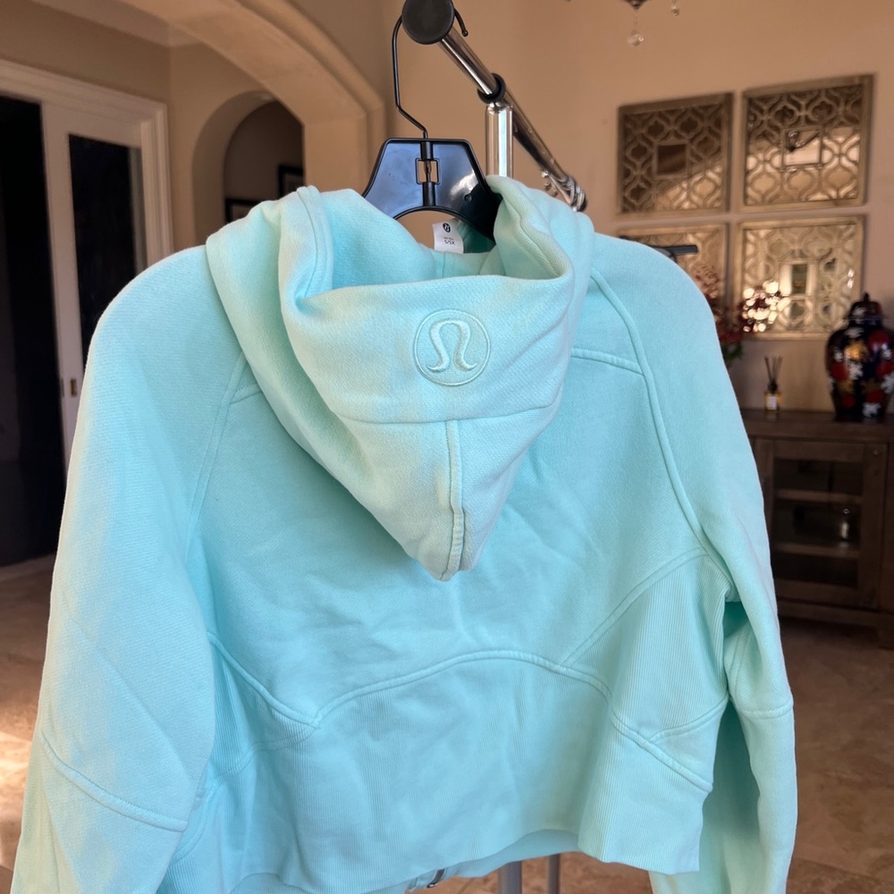 Lululemon Athletica Mint Green / Blue Zip-Up Hoodie XS - Picture 3 of 4